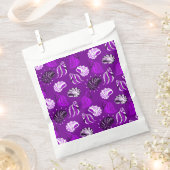 Sachets En Papier plage de coquillages violets (Coupé)