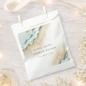 Sachets En Papier Plage de sable de mer côtière Mariage nautique (Coupé)