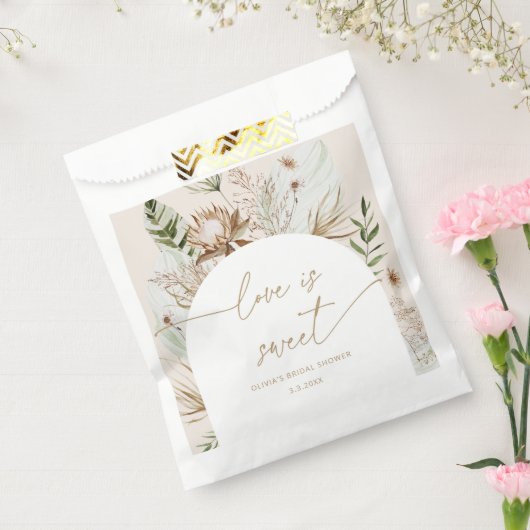 Sachets En Papier Plage pampas herbe amour est doux prendre plaisir (Scellé)