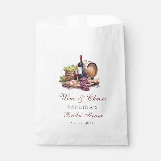 Sachets En Papier Planche de charcuterie Vin & Fromage Enterrement d (Devant)