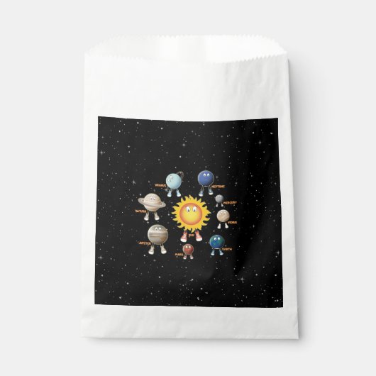 Sachets En Papier Planètes et système solaire (Devant)