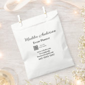 Sachets En Papier Planificateur d'événements ajouter le nom Code QR (Coupé)