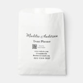 Sachets En Papier Planificateur d'événements ajouter un nom Code QR  (Devant)