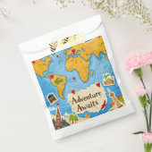 Sachets En Papier Planisphère Épingles à cœur L'aventure vous attend (Scellé)