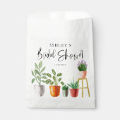 Sachets En Papier Plants en pot à l'aquarelle bohème pour une baby s (Devant)