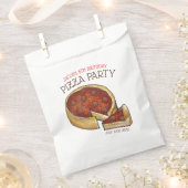 Sachets En Papier Plat profond Pepperoni Pizza Pie fête d'anniversai (Coupé)