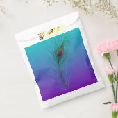 Sachets En Papier Plume de paon de turquoise à violet (Scellé)
