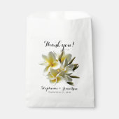 Sachets En Papier Plumeria jaune Merci (Devant)