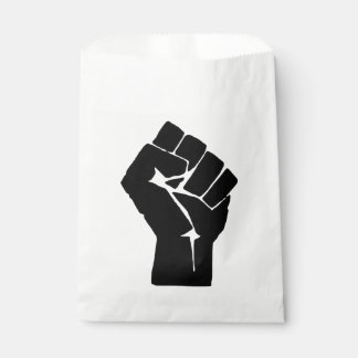 Sachets En Papier Poing noir levé - Manifestation de résistance