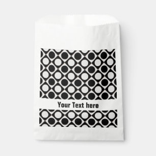 Sachets En Papier Points & Carrés / noir blanc + vos idées