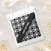 Sachets En Papier Points & Carrés / noir blanc + vos idées (Coupé)