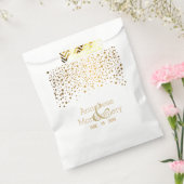 Sachets En Papier Points Confetti Or Stylish sur Blanc (Scellé)