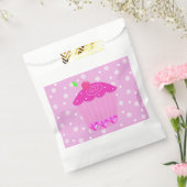 Sachets En Papier Points polka et Cupcake rose (Scellé)