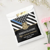 Sachets En Papier Police Ligne bleue Drapeau Félicitations Retraite (Scellé)