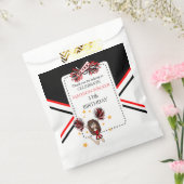 Sachets En Papier Pom-pom girl fête d'anniversaire Noir, Rouge, Blan (Scellé)