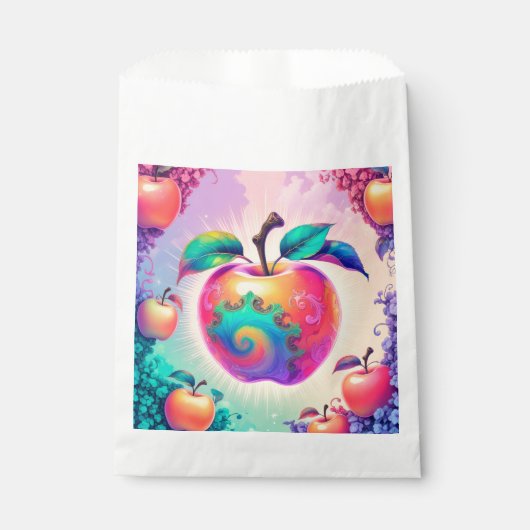 Sachets En Papier Pomme colorée (Devant)