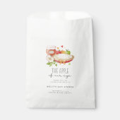 Sachets En Papier Pomme de notre Baby shower oeil Favoriser sac (Devant)
