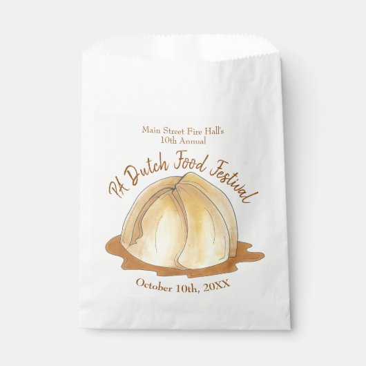 Sachets En Papier Pommes enrobées de pâte, cuisine amish de Pennsylv (Devant)