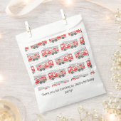Sachets En Papier Pompier Camion Fête d'anniversaire (Coupé)