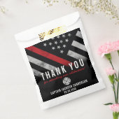 Sachets En Papier Pompier Merci Red Line Drapeau Retraite (Scellé)
