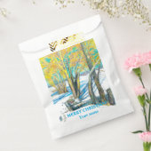 Sachets En Papier Pont en hiver Peinture aquarelle (Scellé)