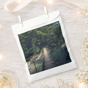 Sachets En Papier Pont suspendu simple rivière Idrijca, Slovénie