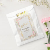 Sachets En Papier Pony rose Floral Gold Script & Mariage de cadre (Scellé)