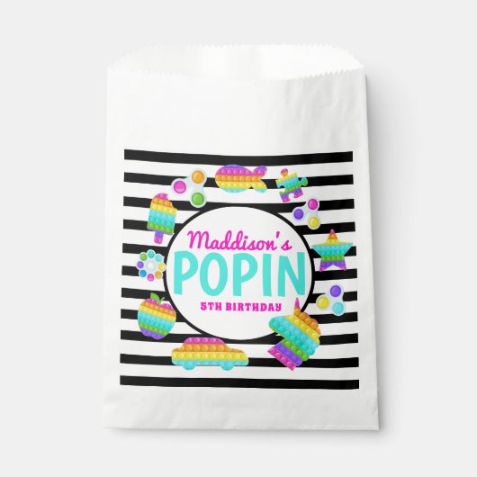 Sachets En Papier Pop It Birthday Invitation, Pop Fidget Invitation, (Devant)