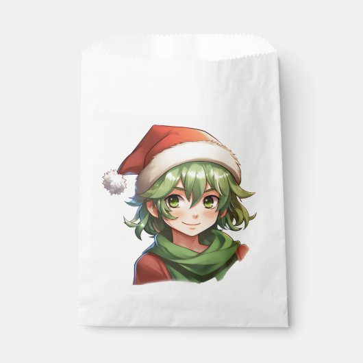 Sachets En Papier Portrait de l'Anime de Noël (Devant)