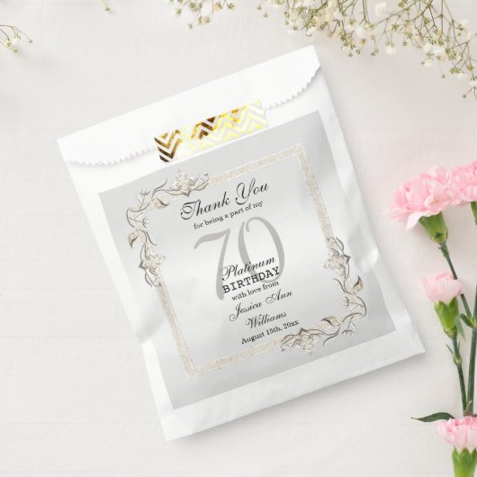 Sachets En Papier Posh 70e anniversaire Platinum (Scellé)
