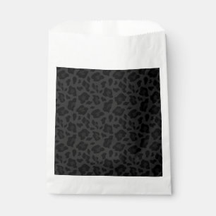 Sachets En Papier poster de animal motif léopard noir