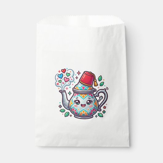 Sachets En Papier Pot à thé Kawaii Moroccan Mint Sticker (Devant)