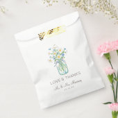 Sachets En Papier Pot de fleurs sauvages rustique Love and Thanks (Scellé)
