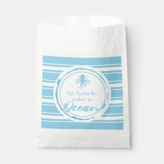 Sachets En Papier Poulpe Bleu Côtier (Devant)