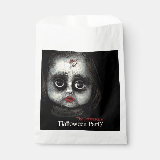 Sachets En Papier Poupée déplaisante Haunted Halloween Party avec le (Devant)