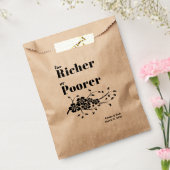 Sachets En Papier Pour un sac de mariage plus riche ou plus pauvre (Scellé)