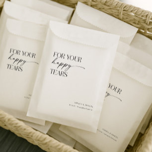 Sachets En Papier Pour vos larmes de joie Pochette de mouchoirs pour