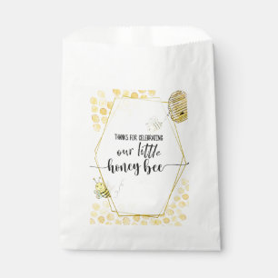 SACHETS EN PAPIER PREMIER ANNIVERSAIRE, BEE PARTY, BEE THEMED