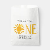 Sachets En Papier Premier anniversaire Merci du soleil (Devant)