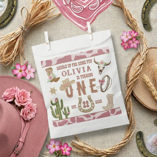 Sachets En Papier Premier Rodéo Cowgirl Western 1er Anniversaire