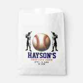 Sachets En Papier Première année de baseball bas 1ère fête d'anniver (Devant)