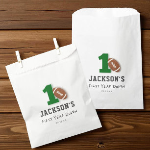 Sachets En Papier Première année de football bas 1er anniversaire fê