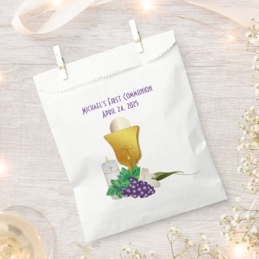 Sachets En Papier Première communion (Coupé)