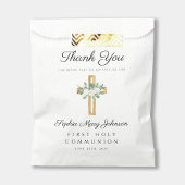 Sachets En Papier Première communion florale blanche élégante
