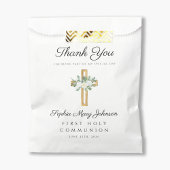 Sachets En Papier Première communion florale blanche élégante