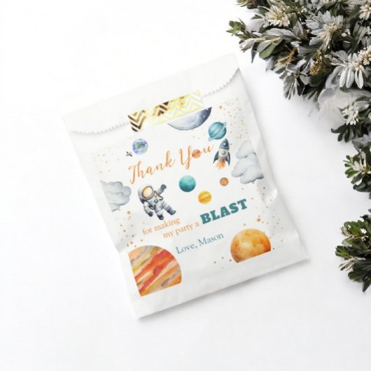 Sachets En Papier Première expédition spatiale Anniversaire Garçon a