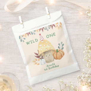 Sachets En Papier Première fête d'anniversaire de Little Champignon