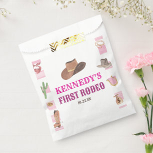 Sachets En Papier Première Rodéo Cowgirl 1ère fête d'anniversaire