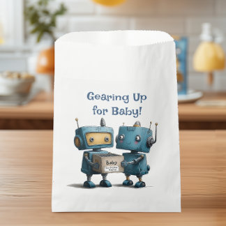 Sachets En Papier Préparatifs pour la Baby Shower de Baby Robot