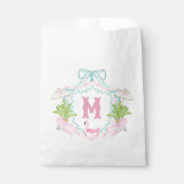 Sachets En Papier Preppy Palm Beach Monogram Crest (Devant)